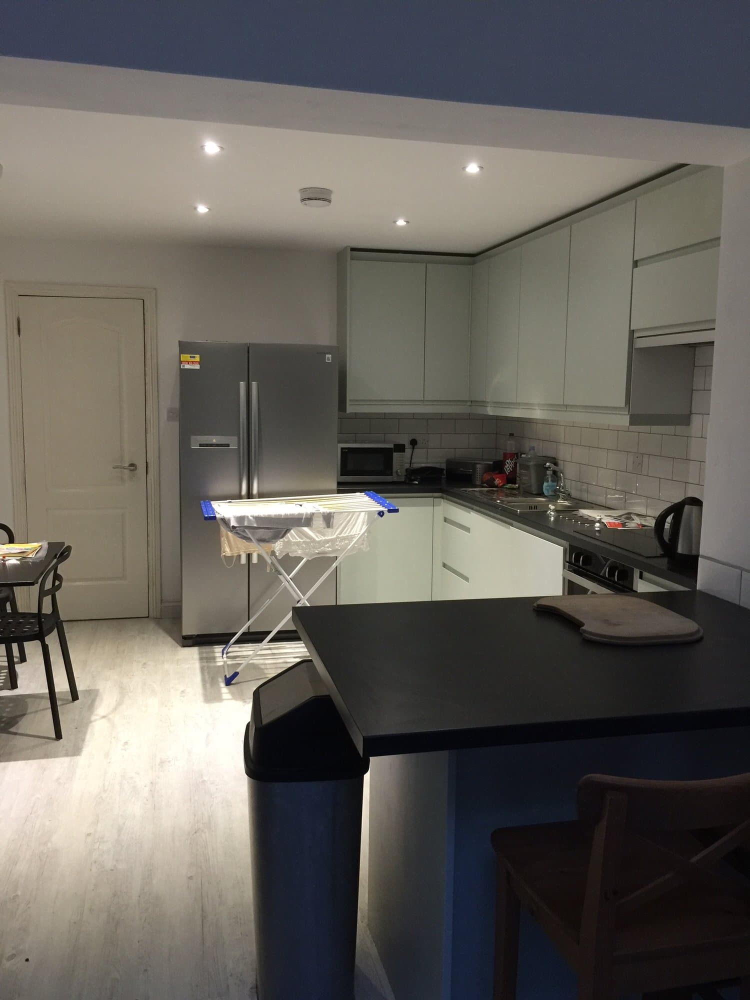 Newly fitted kitchen units and appliances
